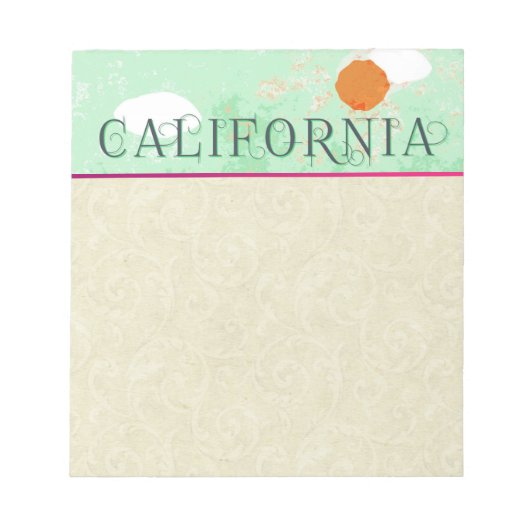 California Travel Poster-laptop Notitieblok (Voorkant)