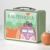 California Travel Poster Lunch Box (In situ)