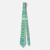 California Travel Poster Necktie Stropdas (Voorkant)
