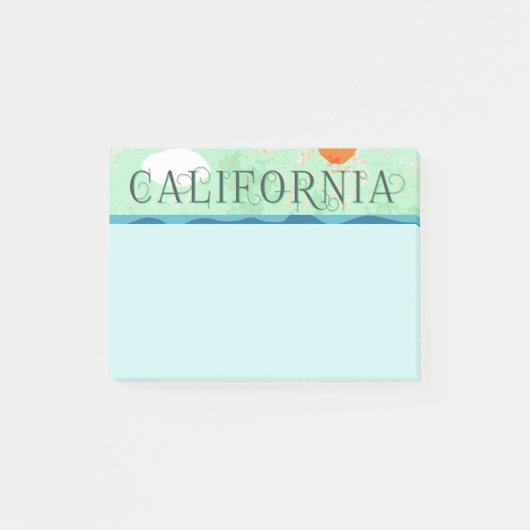 California Travel Poster Post-it Notes (Voorkant)