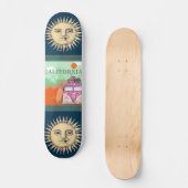 California Travel Poster Skateboard (Voorkant)