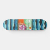California Travel Poster Skateboard (Horizontaal)