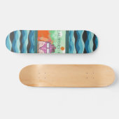 California Travel Poster Skateboard (Horizontaal)