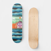 California Travel Poster Skateboard (Voorkant)