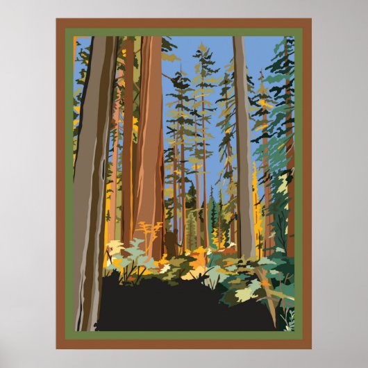 California Trees Poster (Voorkant)