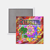 California Tropical Friends Magnet (Voorkant / Achterkant)