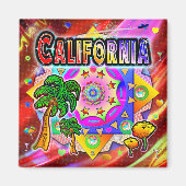 California Tropical Friends Magnet (Voorkant)