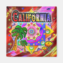 California Tropical Friends Magnet
