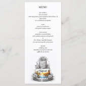 California Trouwtaart Menu (Voorkant)