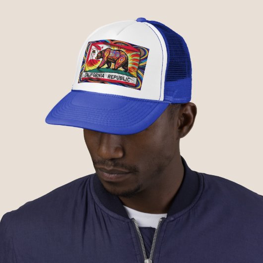 California Trucker Hat Pet (In situ)