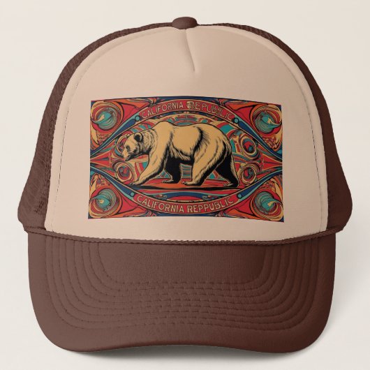 California Trucker Hat Trucker Pet (Voorkant)