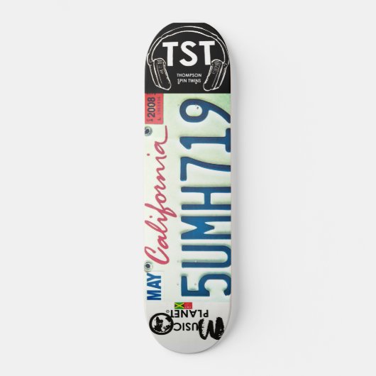 CALIFORNIA/TST-skateboard Persoonlijk Skateboard (Voorkant)