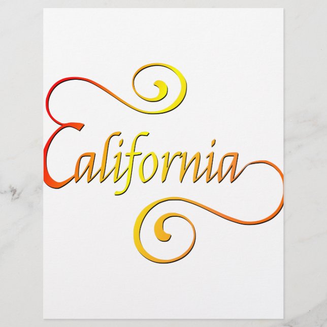 California Typography Art (Voorkant)