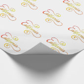 California Typography Art Cadeaupapier (Hoek)