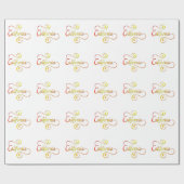 California Typography Art Cadeaupapier (Vlak)
