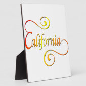 California Typography Art Fotoplaat (Zijkant)
