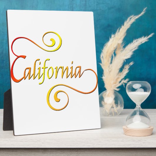 California Typography Art Fotoplaat (Zijkant)