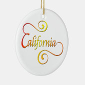 California Typography Art Keramisch Ornament (Rechts)