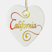 California Typography Art Keramisch Ornament (Rechts)