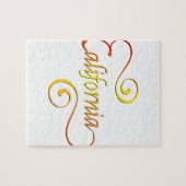 California Typography Art Legpuzzel (Horizontaal)