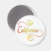 California Typography Art Magneet (Voorkant / Achterkant)