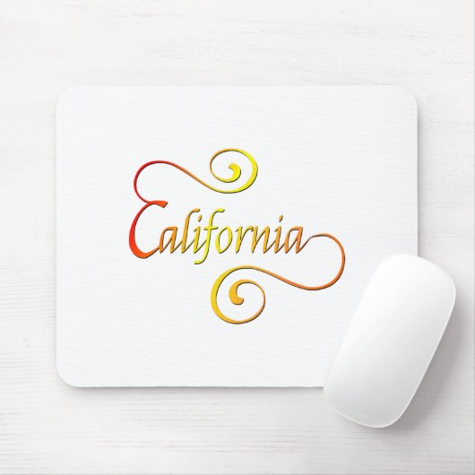 California Typography Art Muismat (Met muis)