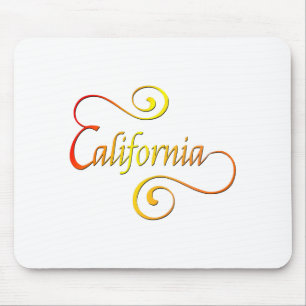 California Typography Art Muismat