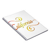 California Typography Art Notitieboek (Rechterzijde)