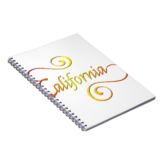 California Typography Art Notitieboek (Rechterzijde)