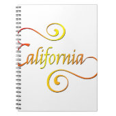 California Typography Art Notitieboek (Voorkant)