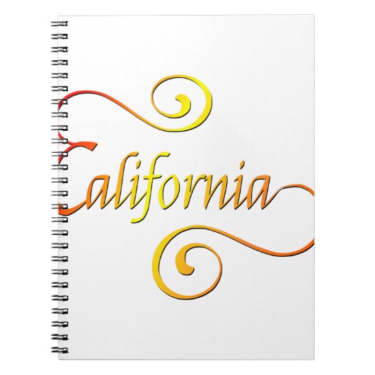 California Typography Art Notitieboek (Voorkant)