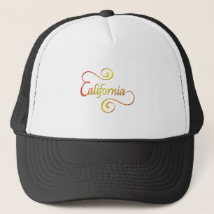 California Typography Art Trucker Pet