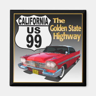 California U.S. Route 99 - De Gouden Staat Magneet