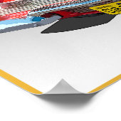 California U.S. Route 99 - De Gouden Staat Poster (Hoek)