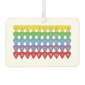 California US State Heart Pattern Luchtverfrisser (Achterkant)