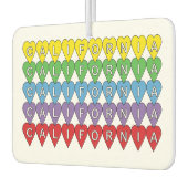 California US State Heart Pattern Luchtverfrisser (Links)