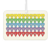 California US State Heart Pattern Luchtverfrisser (Voorkant)