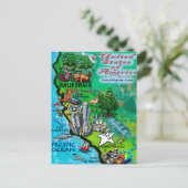 California USA Card Briefkaart (Staand voorkant)