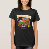 California USA EST 1995 L Moderne black women T-shirt (Voorkant)