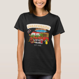 California USA EST 1995 L Moderne black women T-shirt