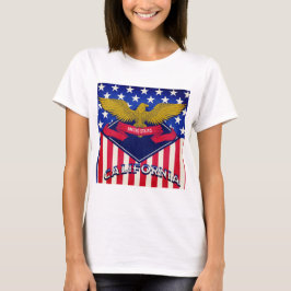 California USA Flag T-shirt
