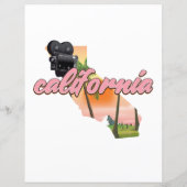 California USA map poster (Achterkant)