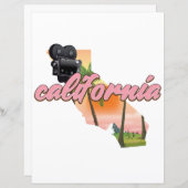California USA map poster (Voorkant / Achterkant)