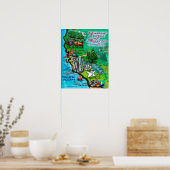 California USA Poster (Keuken)