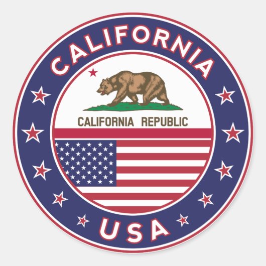 California, USA States, California sticker (Voorkant)