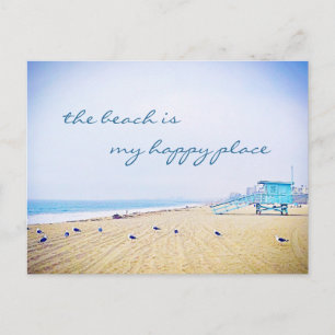 California Vacation Beach is mijn Happy Place Scri Briefkaart