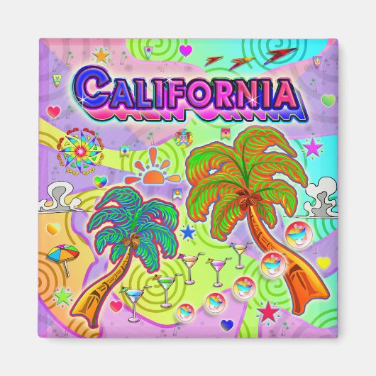 California Vacation Target Magnet (Voorkant)