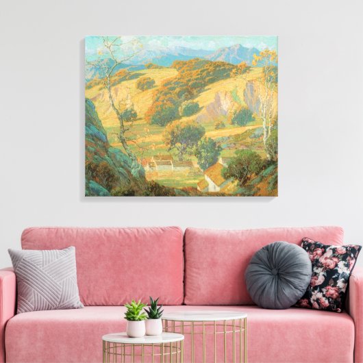 California Valley Boerderij Maurice Braun Fine Art Canvas Afdruk (Insitu (Woonkamer))