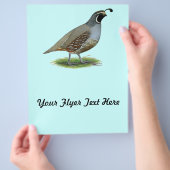 California Valley Quail Flyer (Hand)