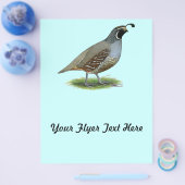 California Valley Quail Flyer (Enkel)